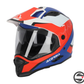 CASCO REACTIVE 2206 BIANCO BLU ROSSO ACERBIS