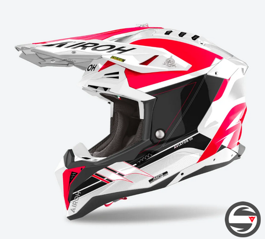 AVIATOR 3 SABER RED GLOSS AV3SA55 AIROH