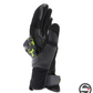 MIG 3 UNISEX LEATHER GLOVES P18 BLACK ANTHRACITE YELLOW FLUO