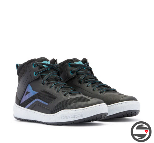 SUBURB AIR SHOES WMN 53J BLACK WHITE BLUE
