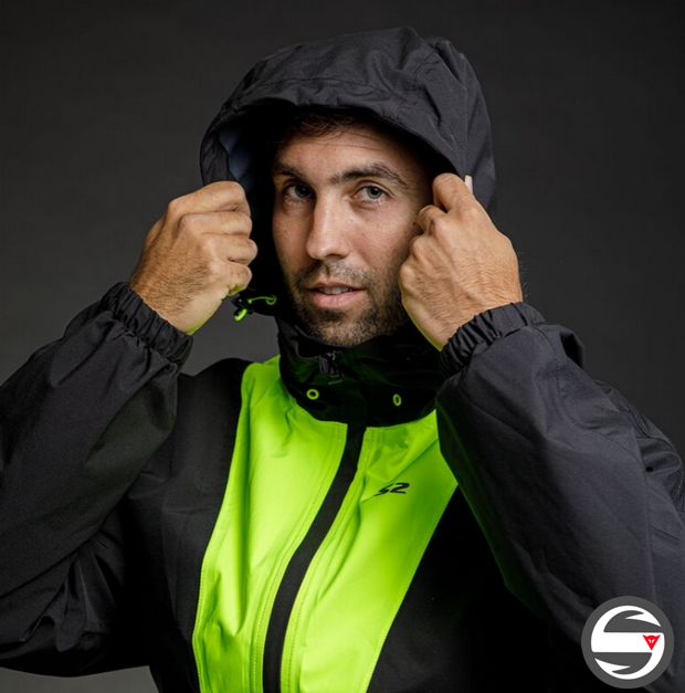 X-RAIN JACKET BLK H-V YELLOW 3XL-5XL