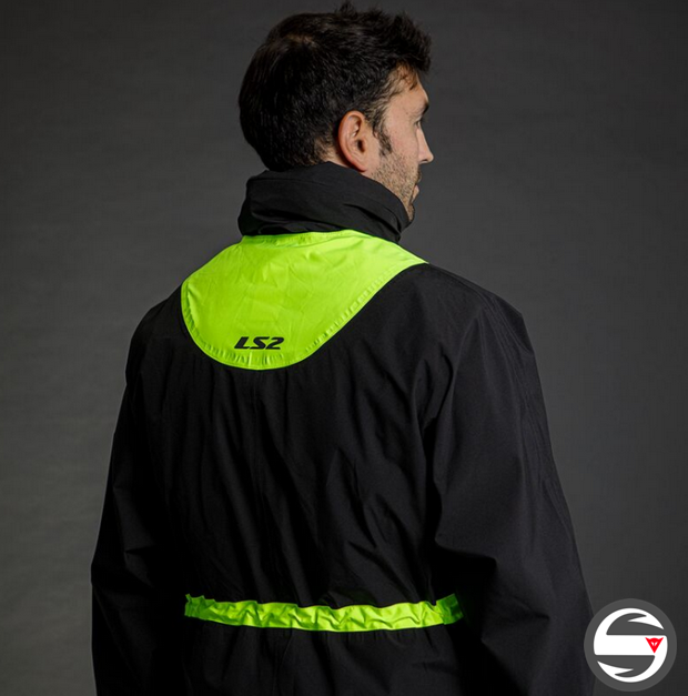 X-RAIN JACKET BLK H-V YELLOW 3XL-5XL