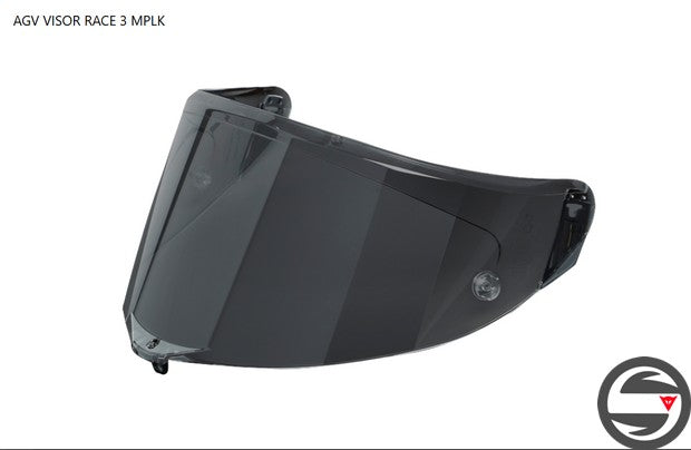 AGV VISOR RACE 3 MPLK 001 SMOKE
