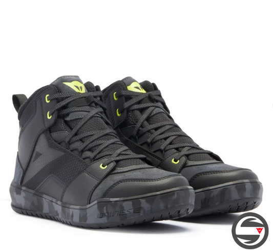 SUBURB D-WP SHOES 49J BLACK CAMO ACID YELLOW