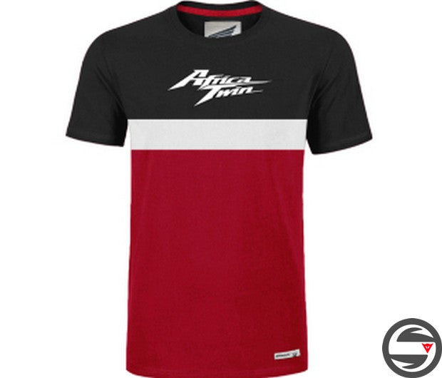 T-SHIRT AFRICA TWIN BLACK RED (08AUD-KTE-001B)