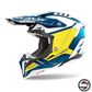 AIROH AVIATOR 3 SABER BLUE MATT YELLOW AV3SA13