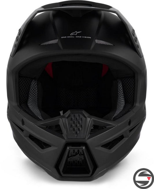 8300426 S-M3 SOLID HELMET 110 BLACK MATT