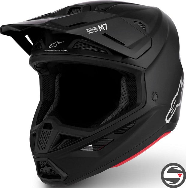 8301326 S-M7 SOLID HELMET 110 BLACK MATT