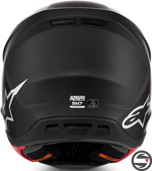 8301326 S-M7 SOLID HELMET 110 BLACK MATT