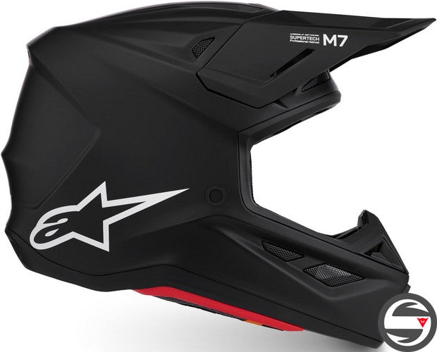 8301326 S-M7 SOLID HELMET 110 BLACK MATT