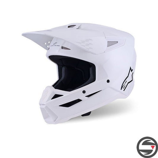 8300426 S-M3 SOLID HELMET 2180 WHITE GLOSSY