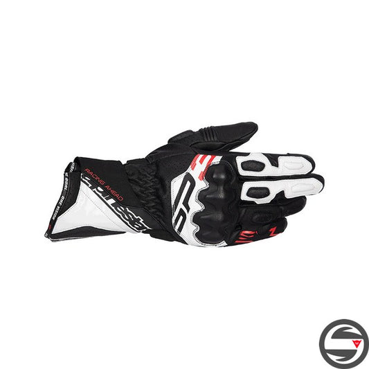 SP-3 GLOVES 1231 BLACK WHITE RED FLUO