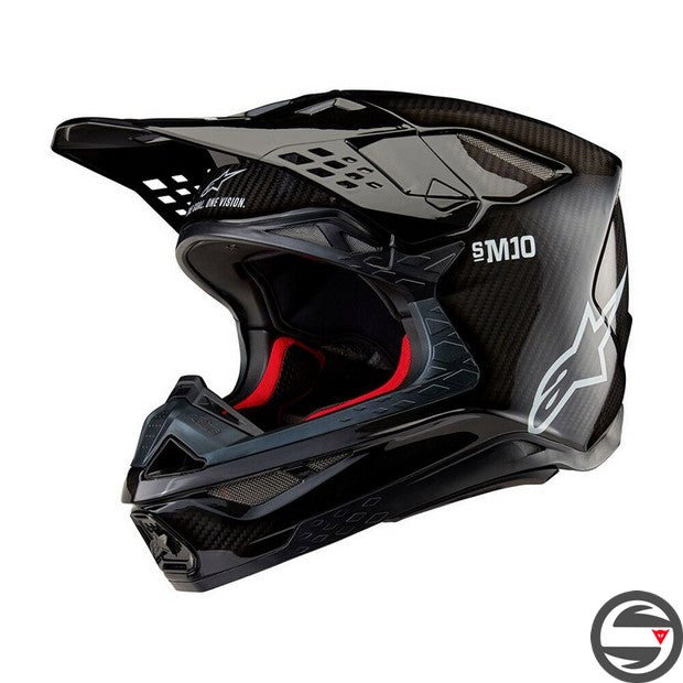 SUPERTECH S-M10 SOLID 1188 HELMET ECE - BLACK GLOSS CARB