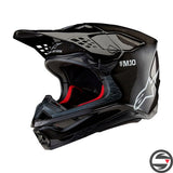 SUPERTECH S-M10 SOLID 1188 HELMET ECE - BLACK GLOSS CARB