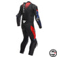 LAGUNA SECA 6 1PC PERF. LEATHER SUIT P39 BLACK BLUE RED