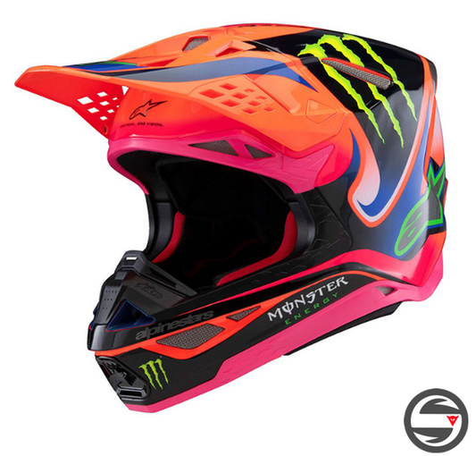 8300525 S-M10 DEEGAN MONSTER HELMET 433 - OR FL PU PI G