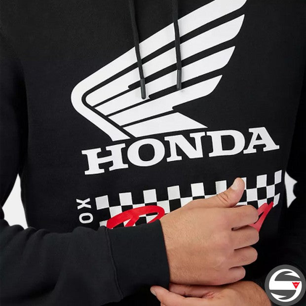 34698-001 HOODIE HONDA FLEECE BLACK PO FOX