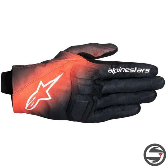 REEF V2 GLOVES 1321 BLK RED FL WHITE
