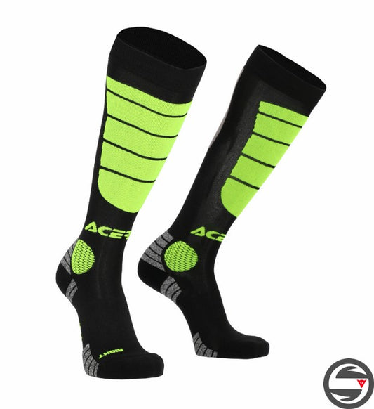 CALZA MX IMPACT 318 NERO YELLOW