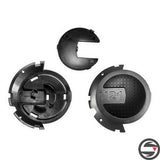 SP. PLACCHETTE VISOR DARK INOX FLAT BLACK N21
