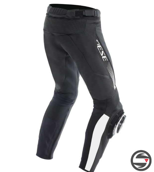 SUPER SPEED LEATHER PANTS 622 BLACK WHITE