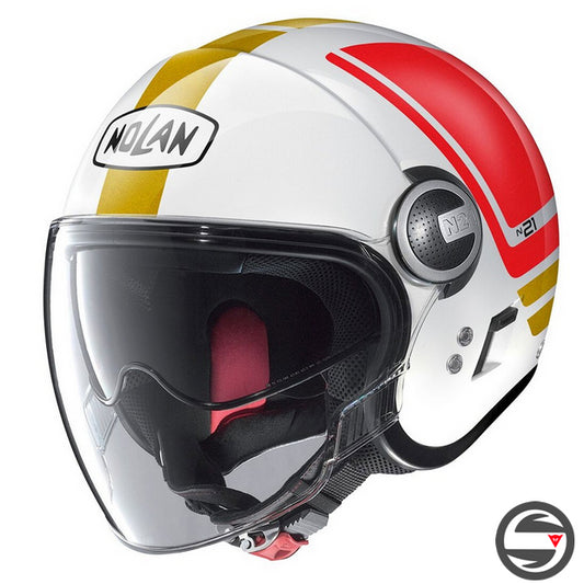 N21 VISOR FLYBRIDGE 067 ITALY METAL WHITE RED GOLD