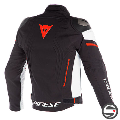 D-DRY RACING 3 D-DRY JACKET N32 BLACK WHITE FLUO-RED