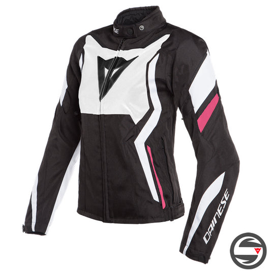 EDGE LADY TEX JACKET 27A BLACK WHITE FUCSIA