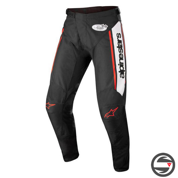 ALPINES. RACER FLAGSHIP PANTS 1231 BLACK WHITE RED FLUO (3721322)