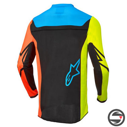 ALPINES. RACER COMPASS JERSEY 1534 BLACK YELLOW CORAL (3762122)