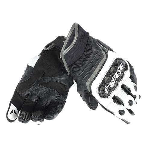 CARBON D1 SHORT GLOVES V82 BLACK WHITE