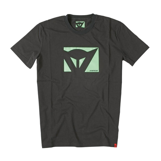 T-SHIRT COLOR NEW BLACK GREEN-FLUO