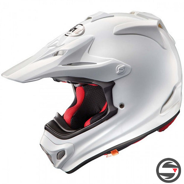 MX-V WHITE GLOSS ARAI CROSS HELMET