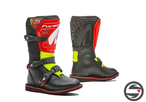 FORMA TRIAL BOOTS ROCK JUNIOR WHITE RED YELLOW