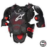 A-10 V2 FULL CHEST PROTECTOR 1431 ANTRACITE BLACK RED