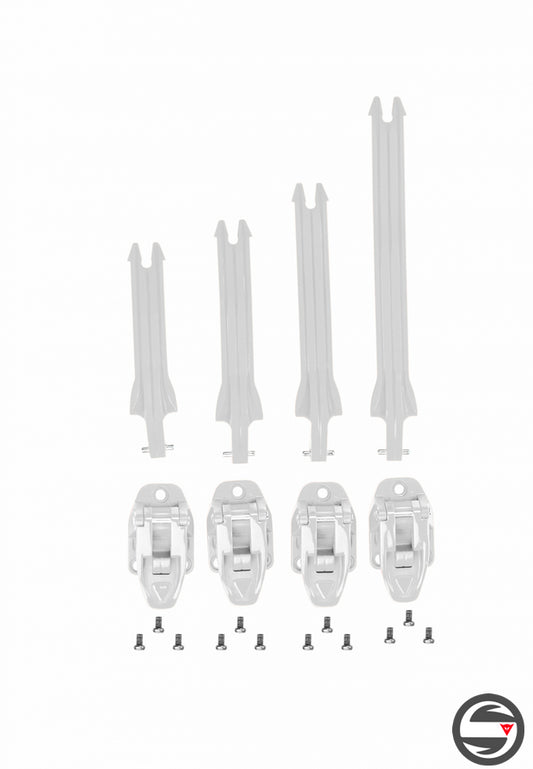 GANCI SET STRAPS STIVALI X-TEAM 030 BIANCHI WHITE
