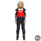 MIRAGE LADY 2PC SUIT A77 BLACK LAVA-RED WHITE