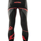 PANTS X-BODY WINTER 323 NERO ROSSO BLACK RED