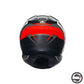 K6 S AGV E2206 MPLK 014 SLASHCUT BLACK/GREY/RED ECE 22.06