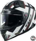 FF811 VECTOR 2 C CARBON STRONG BLACK RED WHITE GLOSSY ECE 22.06