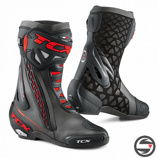 RT-RACE BOOTS TCX 606 BLACK RED