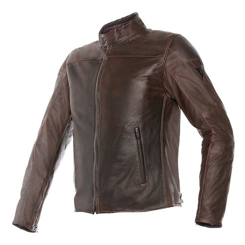 MIKE LEATHER JACKET 005 DARK BROWN