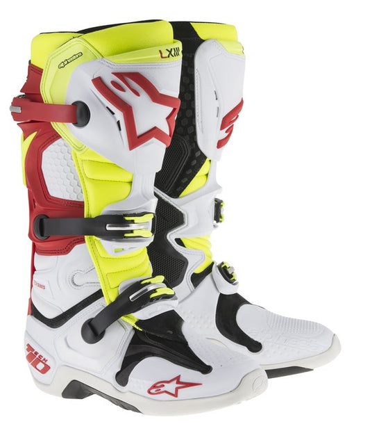 ALPINES. TECH 10 WHITE RED YELLOW FLUO VENTED (236)