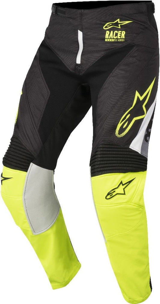 ALPINES. RACER SUPERMATIC PANTS 1511 BLACK YELLOW