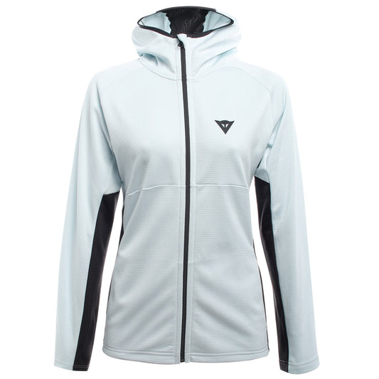 HP2 MID HOODED FULL ZIP LADY Y85 VAPOR-BLUE GUN-METAL