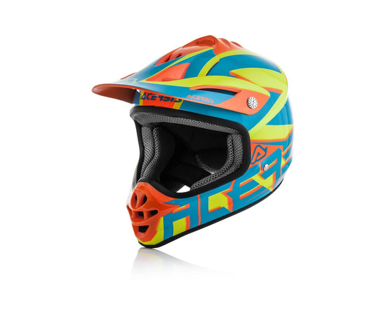 CASCO IMPACT JUNIOR 3.0 243 BLU/ARANCIO