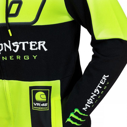 MOMFL316128 FLEECE HOODIE MAN VR46 YELLOW BLACK