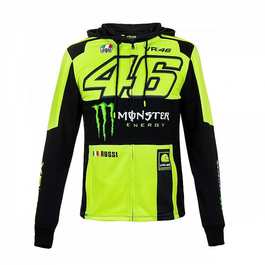 MOMFL316128 FLEECE HOODIE MAN VR46 YELLOW BLACK