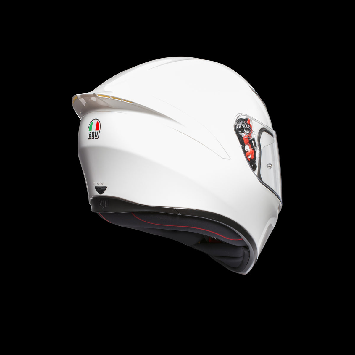 K1 AGV SOLID 001 WHITE GLOSS