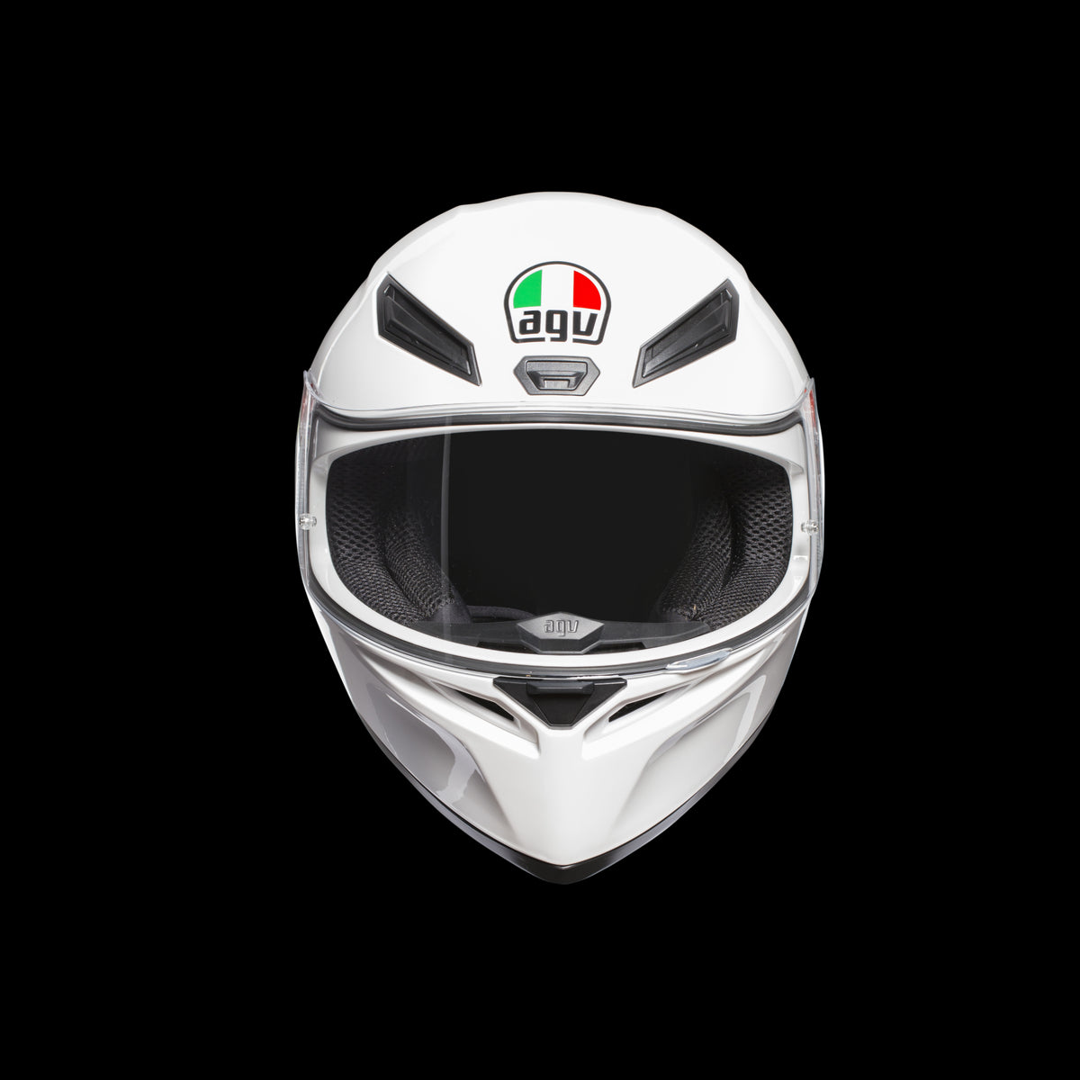 K1 AGV SOLID 001 WHITE GLOSS